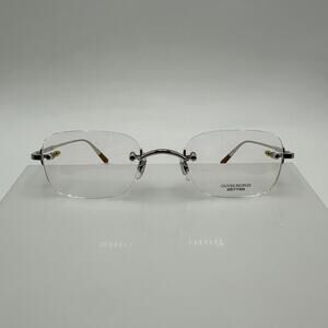 Oliver Peoples Ashmore OV1110T 5018 Men's Silver Titanium Eyeglasses 47-21-145